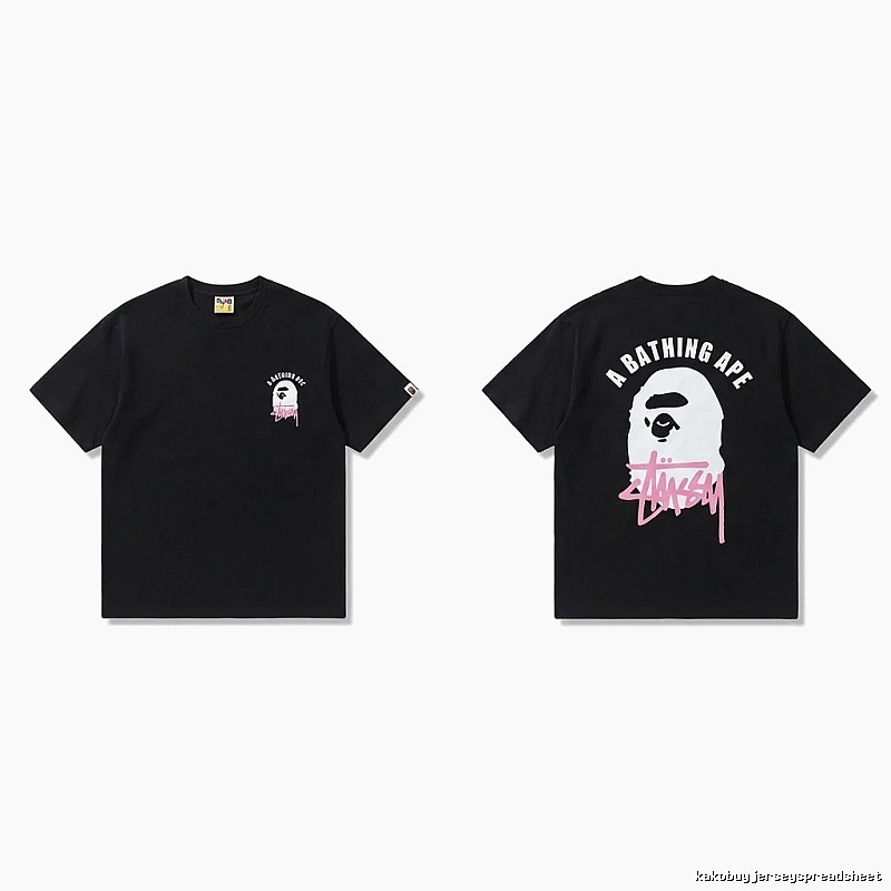 Bape Ape Head Trendy Cool Black T-shirt