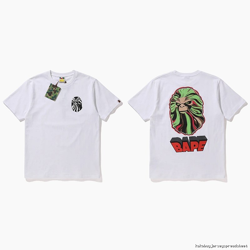 Bape Ape Head Trendy White T-shirt