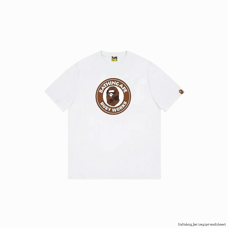 Bape Ape Head white short-sleeved shirt