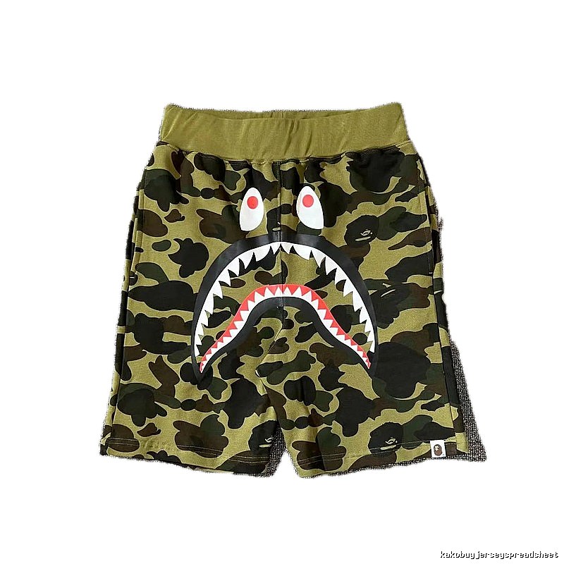 Bape camouflage shark-style shorts