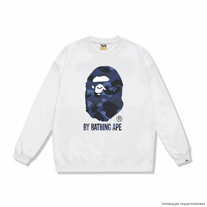 Bape camouflage style white sweatshirt
