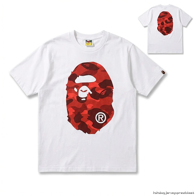 Bape camouflage style white T-shirt
