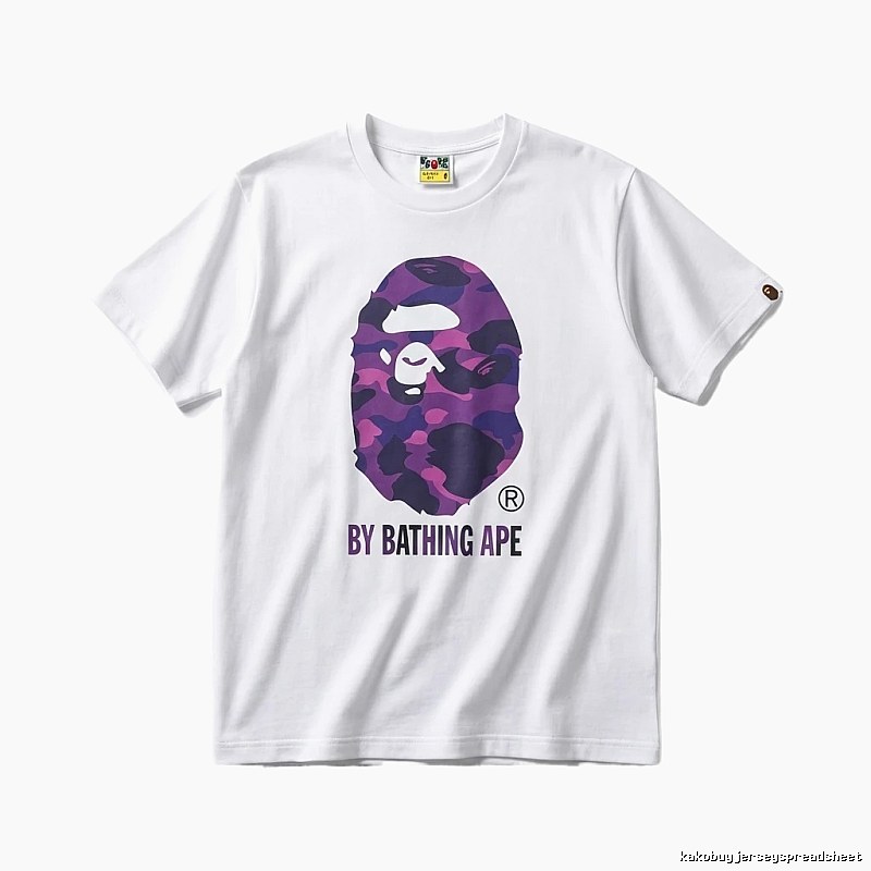 Bape camouflage style white T-shirt