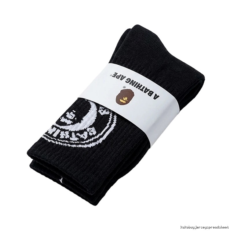 Bape classic trendy style black socks