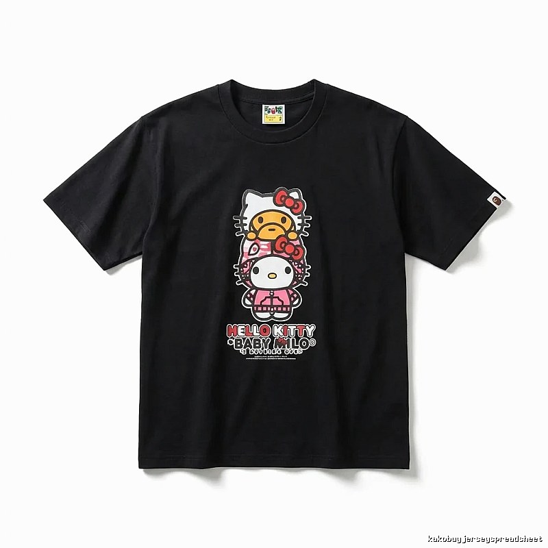 Bape Co-branded Hello Kitty Black T-shirt