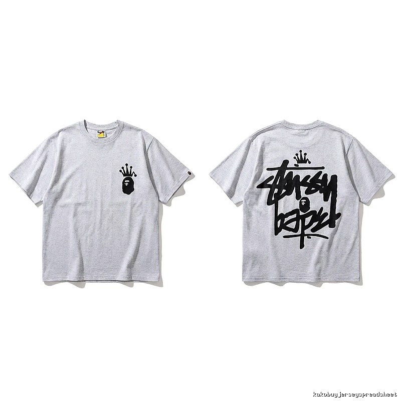 Bape Crown Trendy and Cool Style White T-shirt