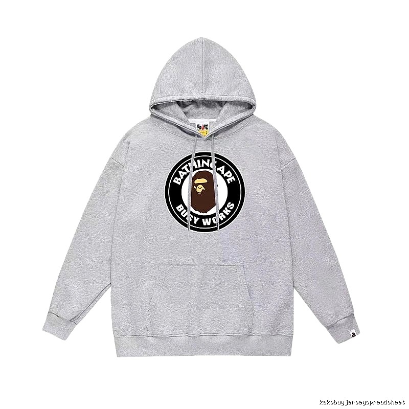 Bape grey casual hoodie