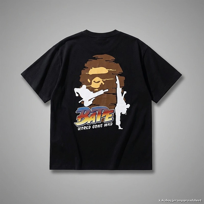 Bape Kung Fu Style Black T - shirt