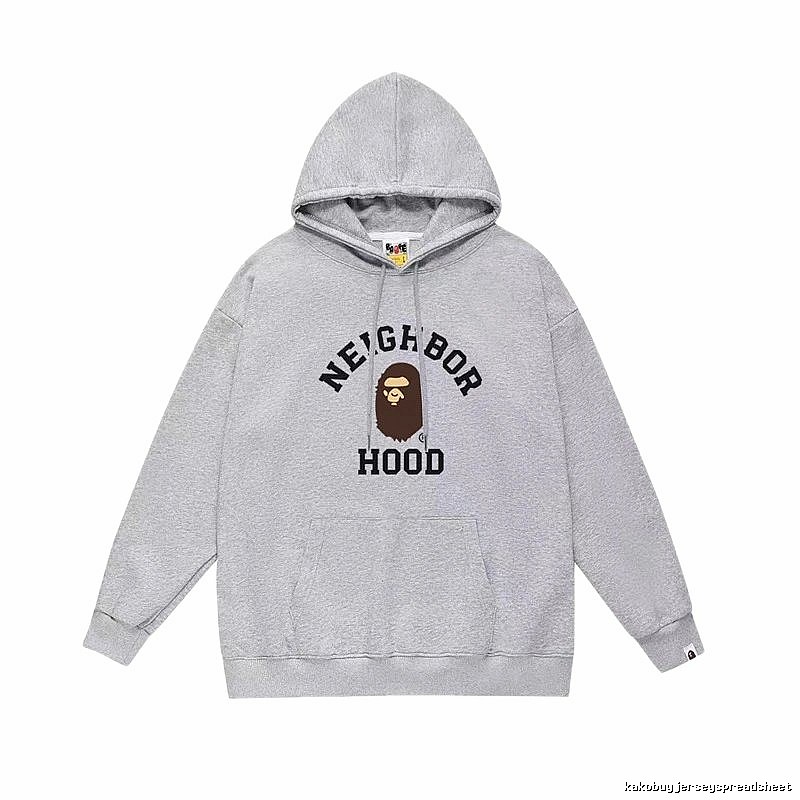 Bape Neighborhood grey hoodie