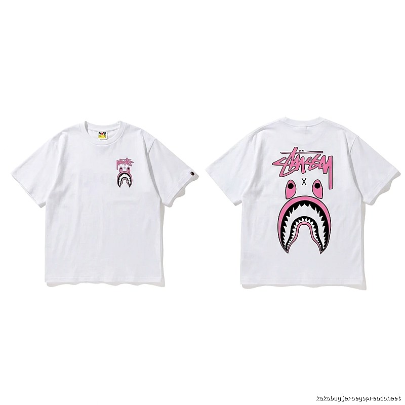 Bape Shark Co-branded White T-shirt