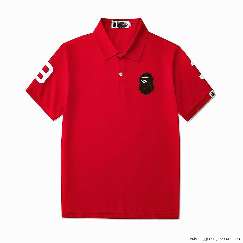 BAPE Travel Polo shirt White Polo Ape with Modern Look