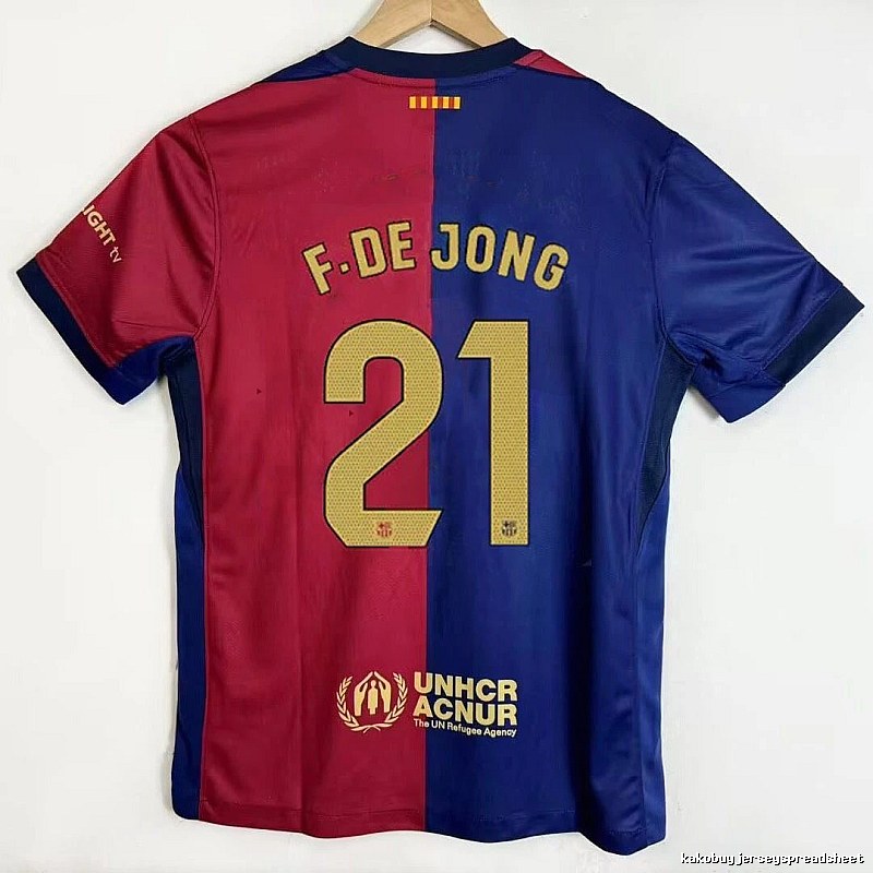 Barcelona Resort Gavi #6 soccer jersey Blue Red Barcelona for Travel Looks