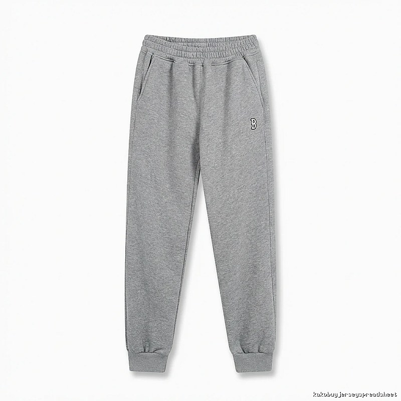 Basic style casual gray sweatpants of MLB