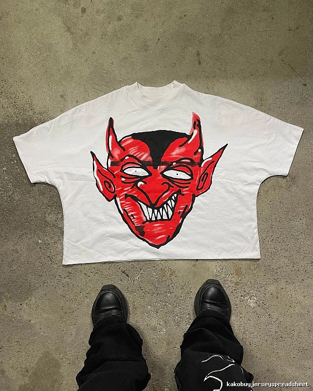 Billionaire Devil Print White T-shirt