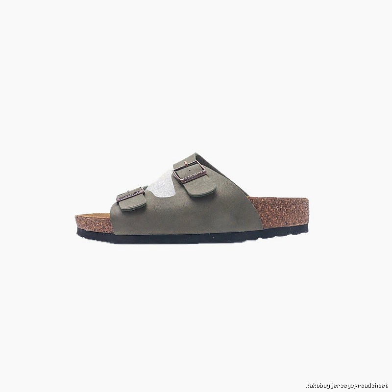 Birkenstock Arizona Casual-style Olive Green Slide Sandals