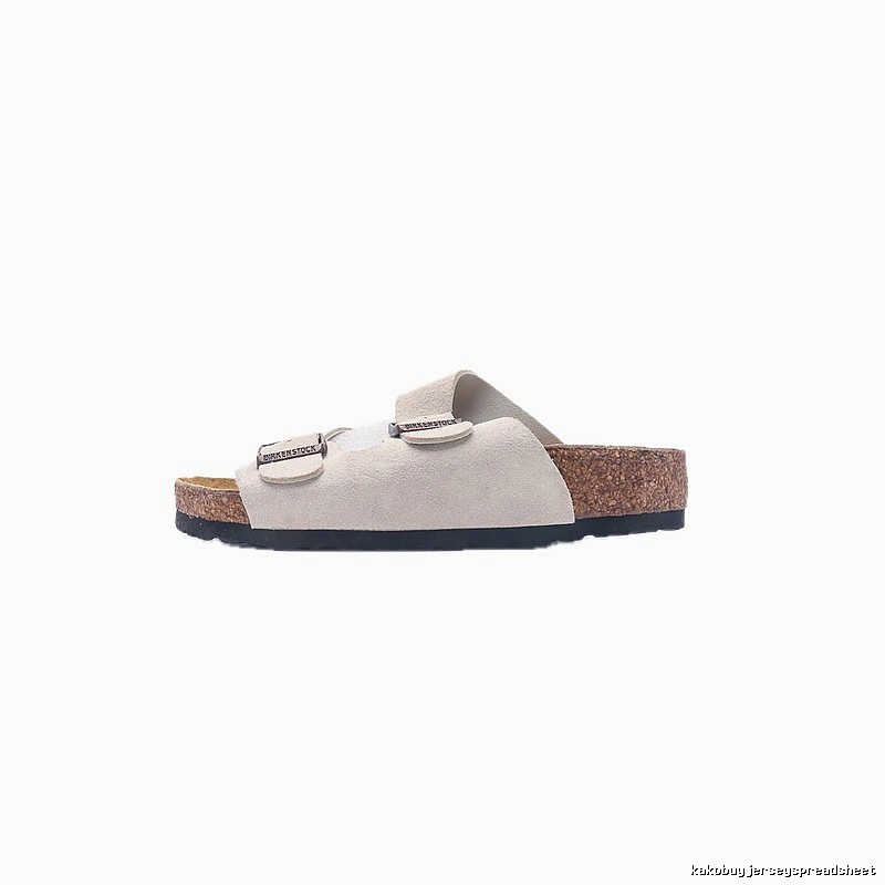 Birkenstock Double Buckle Casual Off-White Slide Sandals