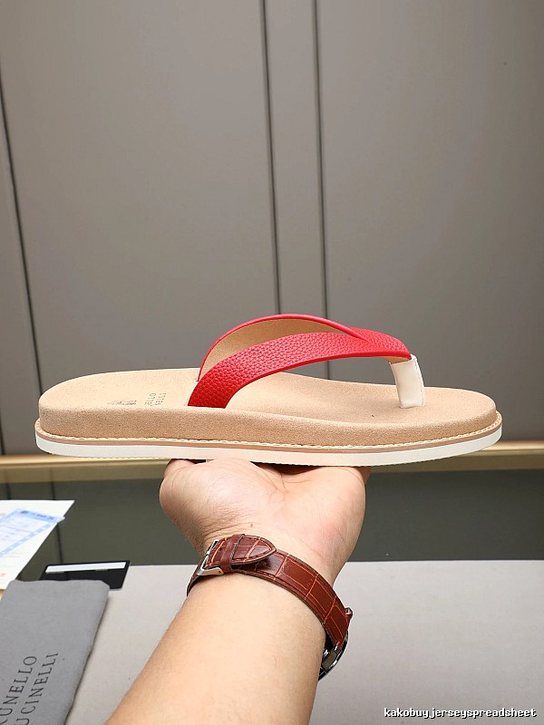 Brunello Cucinelli Casual-style Red Flip-Flops