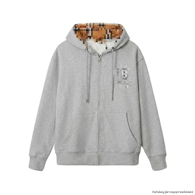 Burberry checkered casual grey hoodie