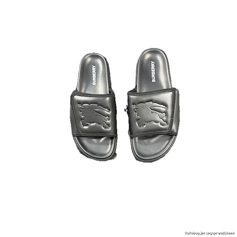 Burberry Warhorse Embossed Minimalist Black Slides