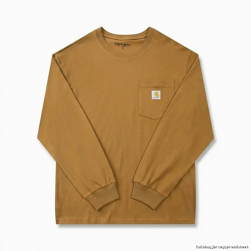 Carhartt basic retro brown long-sleeve