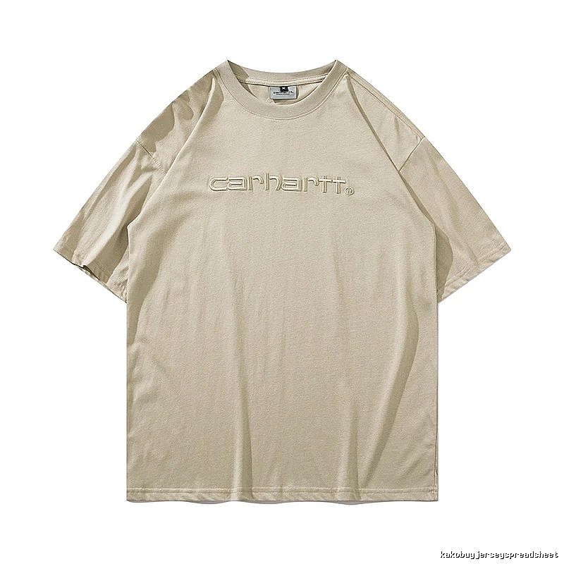 Carhartt Casual Logo T-shirt Light Blue Subtle for Streetwear Looks