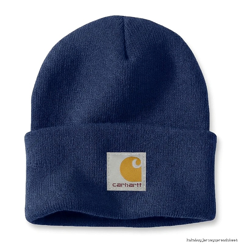 Carhartt classic dark blue beanie