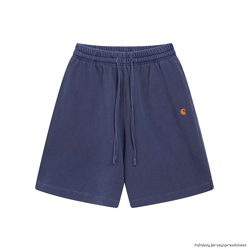 Carhartt Classic Embroidered Workwear Style Navy Blue Shorts