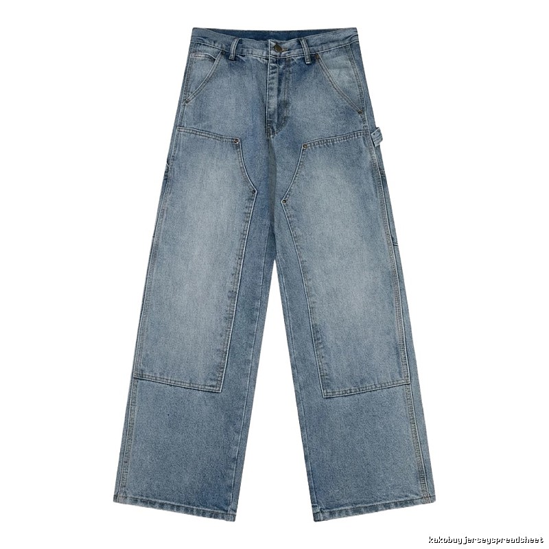 Carhartt workwear-style blue jeans