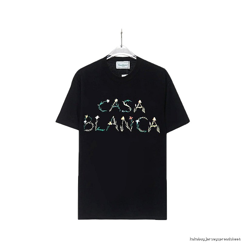 Casablanca Floral Style Black T-shirt