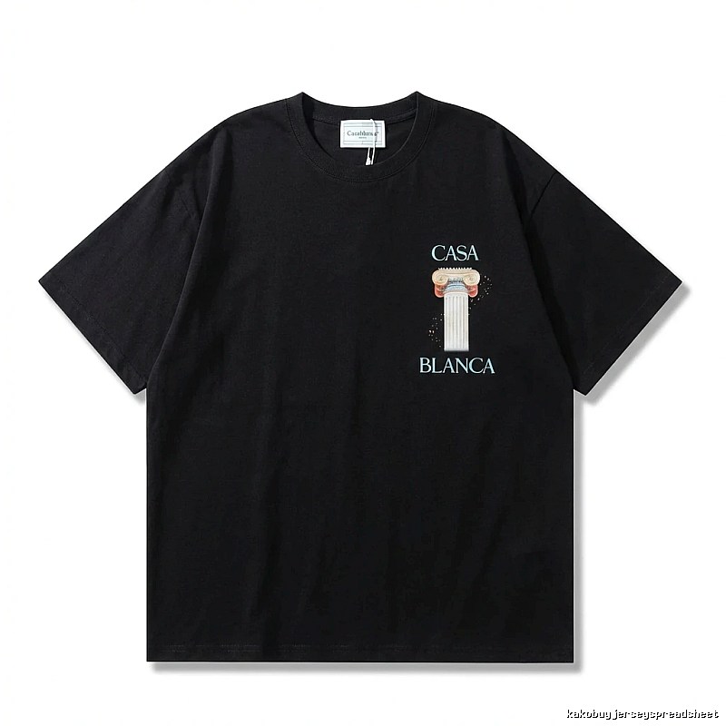 Casablanca Print Retro Black T-shirt