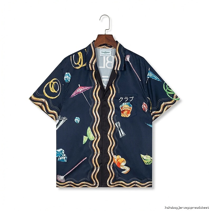Casablanca Print Retro Short-sleeve Shirt