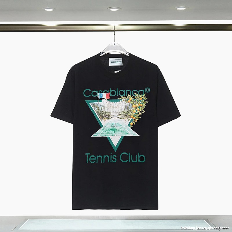 Casablanca - printed casual - style black T - shirt