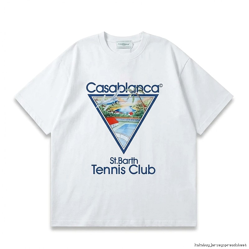 Casablanca Printed Casual White T-shirt