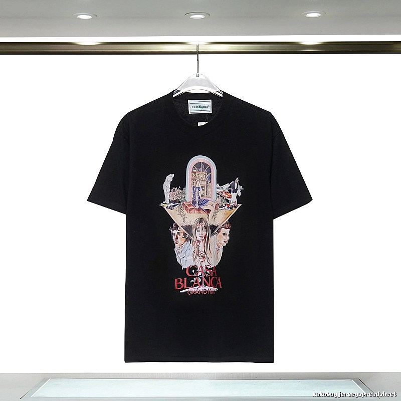 Casablanca Printed Trendy Black T-shirt