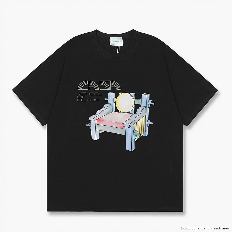 Casablanca retro style black T-shirt