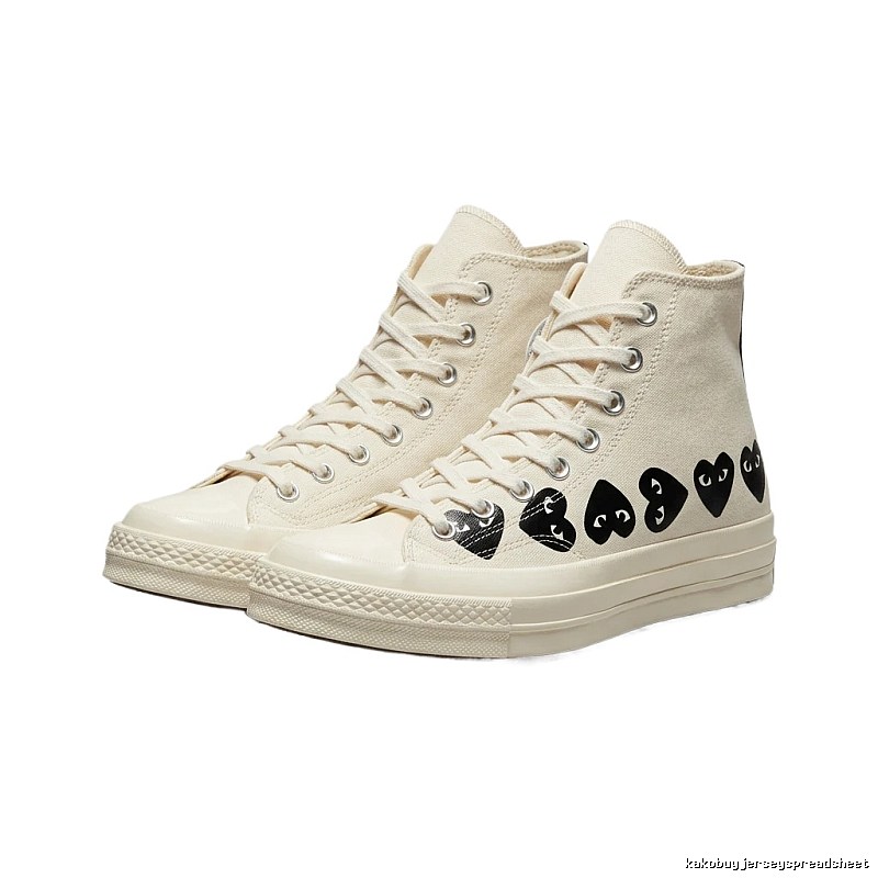 CDG Love High-top White Sneakers