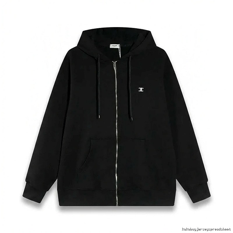 CELINE's classic black hoodie