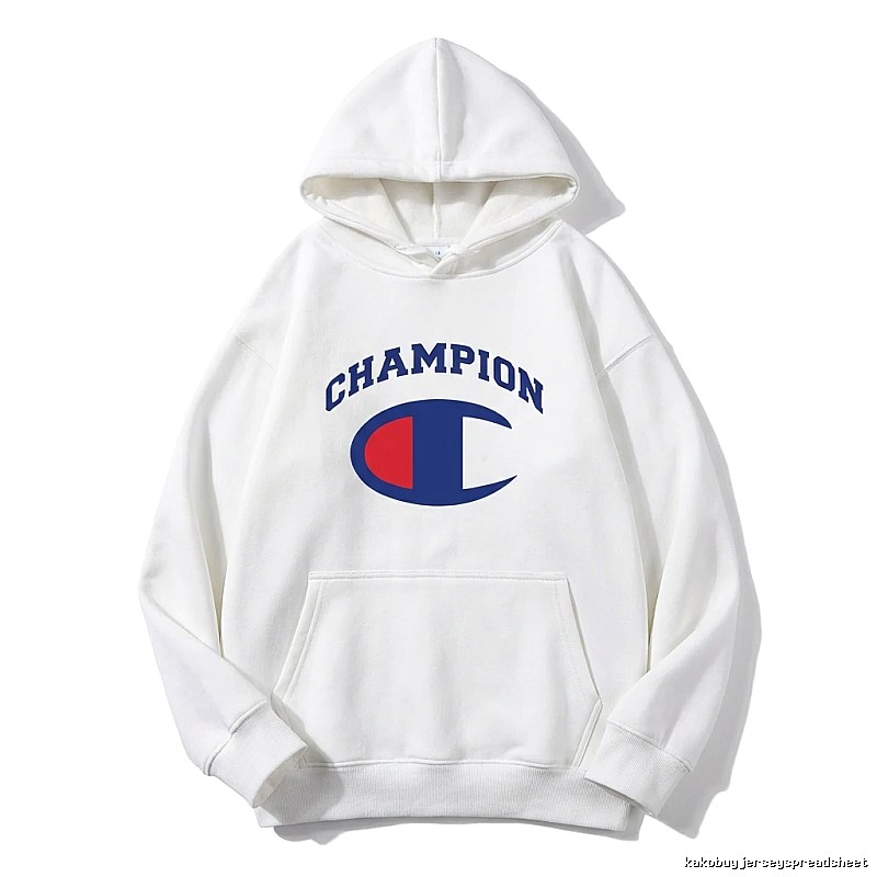 Champion classic white hoodie.