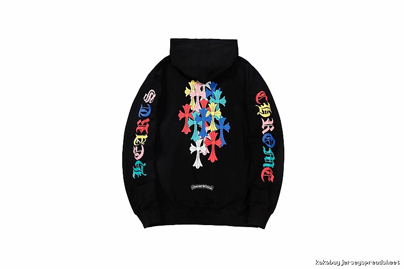 Chrome Hearts 2088-39 Black Cross Graphic Hoodie Resort Wear