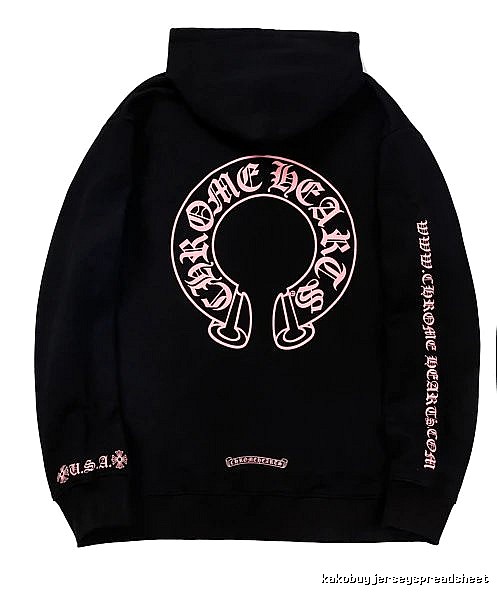 Chrome Hearts 2088-72 Black And Purple Cross Graphic Hoodie Casual Layering