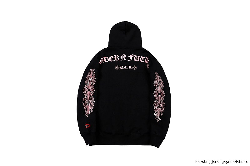 Chrome Hearts 2088-80 Black Cross Graphic Hoodie Statement Graphic