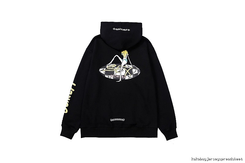 Chrome Hearts 2088-85 Black Cross Graphic Hoodie Fan Wear