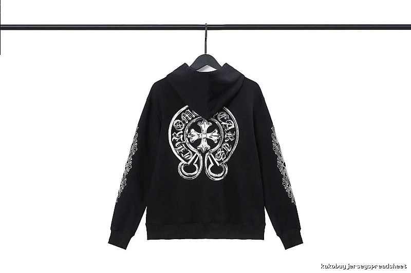 Chrome Hearts 2089-53 Black Cross Graphic Hoodie Minimal Look