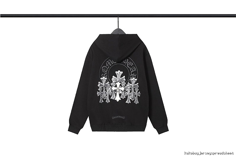 Chrome Hearts 2089-72 Black Cross Graphic Hoodie Easy Pairing