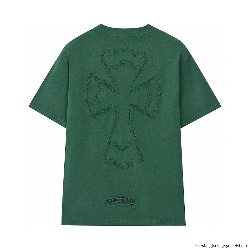 Chrome Hearts Cross High Street Style Green Short-sleeve T-shirt