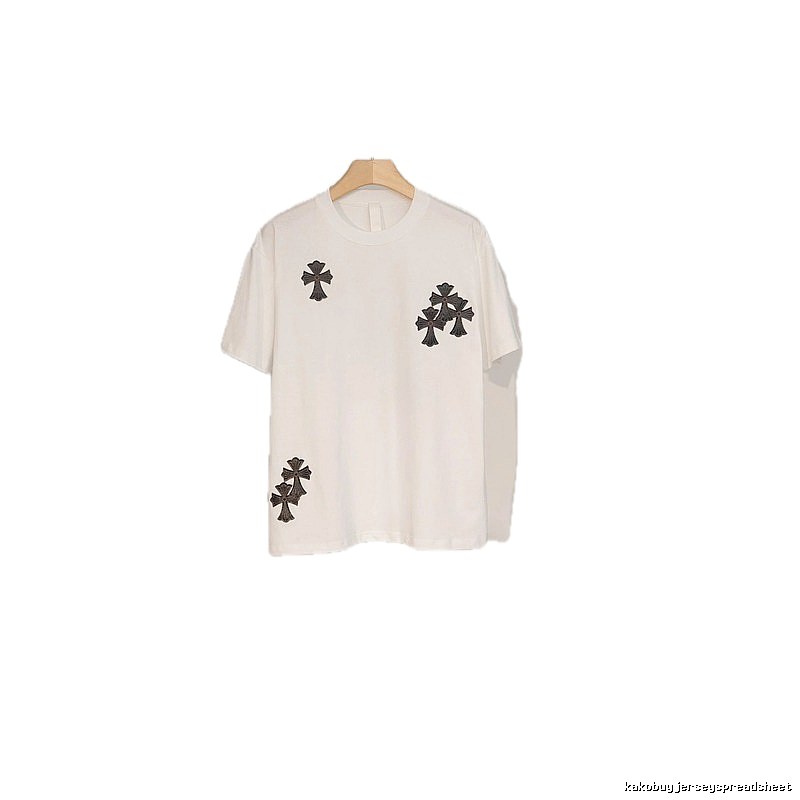 Chrome Hearts Cross Patch Street Style White T-Shirt