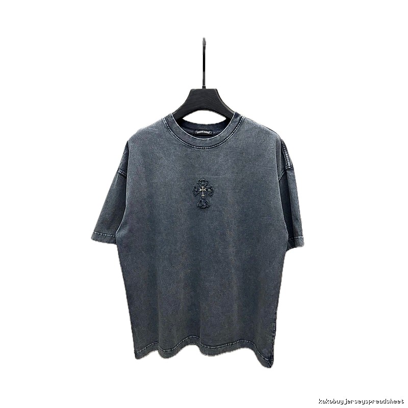 Chrome Hearts Cross Retro Style Gray T-shirt