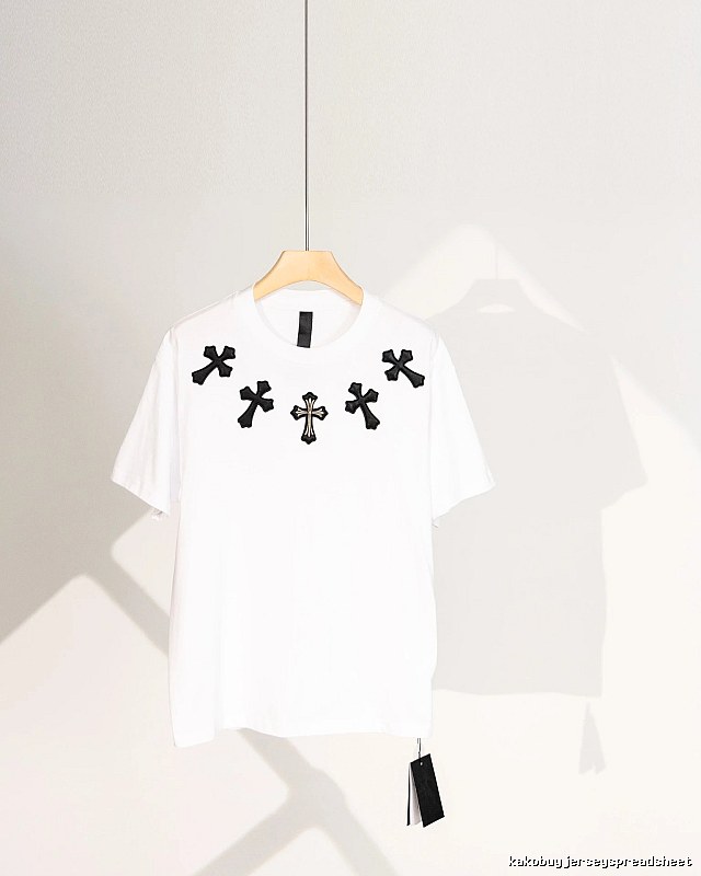 Chrome Hearts Cross Street Style White T-Shirt