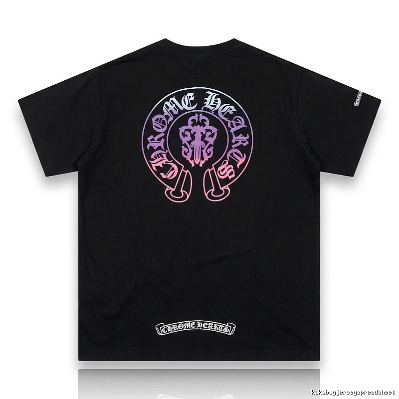 Chrome Hearts Dark Trendy Cool Black T-shirt