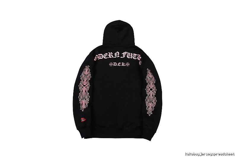 Chrome Hearts Gift Ready Cross graphic hoodie Black Blue Cross with Standout Detail
